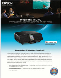 Epson MegaPlex MG-50 Projector - mint 