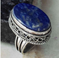 2/$80 Lapis Lazuli /Sapphire Raw Stone Rings New