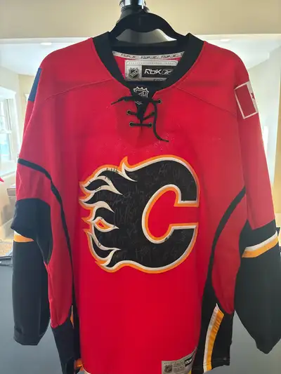 Signed by the team Calgary Flames Jersey, View more