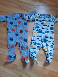 Lot de 2 pyjamas chaud bébé 3 à 6 mois