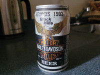 Harley Davidson collector beer cans