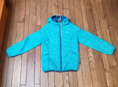 Cyan Puffer jacket Good for keeping warm during winter Comes with bag to store jacket Brand: Paradox...