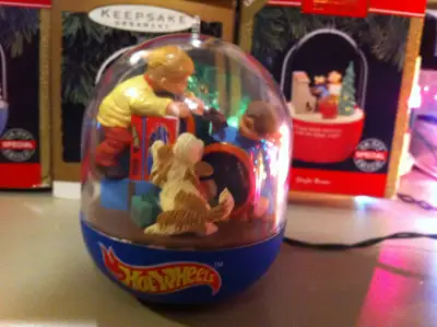 Hallmark - Vintage 1995 Animated "Hot Wheel Train" Ornament, View more