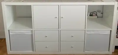 IKEA Kallax Shelving Unit with Drawers and Doors, View more