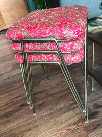 Set of Stools with Bling