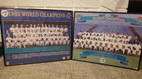 Vintage Toronto Blue Jays World Series Framed Pictures