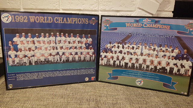 Vintage Toronto Blue Jays World Series Framed Pictures in Arts & Collectibles in Kingston