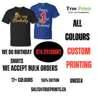 Birthday Shirts Printing Services