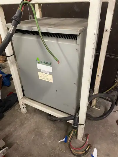 75KVA REX TRANSFORMER 600-480  with wires and fixture, View more