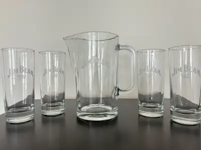 Jim Beam Barware Pitcher and Glasses, View more
