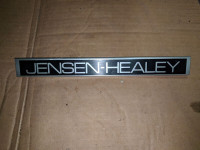 Jensen Healey rear bumper nameplate, emblem, badge, decal