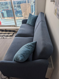 Blue couch for sale