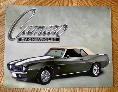 12” x 15.75” metal sign Great decor for muscle car garage or man cave Pickup only Price is $20 no de...