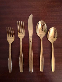 Rogers Gold Plated Flatware / Cutlery, Service for six and servi