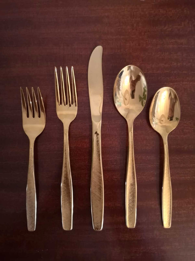Rogers Gold Plated Flatware / Cutlery, Service for six and servi in Kitchen & Dining Wares in Oshawa / Durham Region