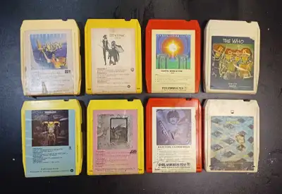 8 track cassette cartridges vintage retro , View more