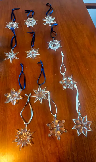 Swarovski Annual Ornaments. Years 2002 to 2013. No boxes or cert, View more