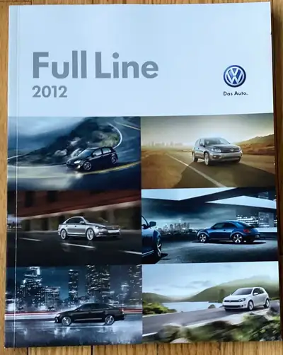 2012 VOLKSWAGEN FULL LINE AUTO BROCHURE FOR SALE THIS LARGE SIZE DELUXE BROCHURE HAS 83 PAGES SHOWIN...