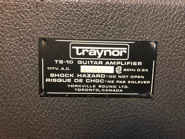 Traynor TS-10 guitar amp in Amps & Pedals in Oshawa / Durham Region - Image 3
