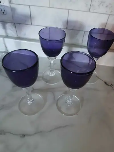 Purple Wine Glasses, View more