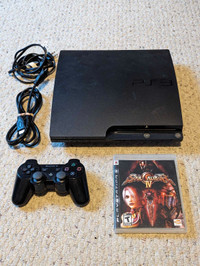 Playstation 3 Slim, 1st Party controller, Soul Calibur IV