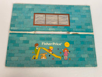 VINTAGE 1978 Fisher Price 929 Nursery School - Roof & Yard Only