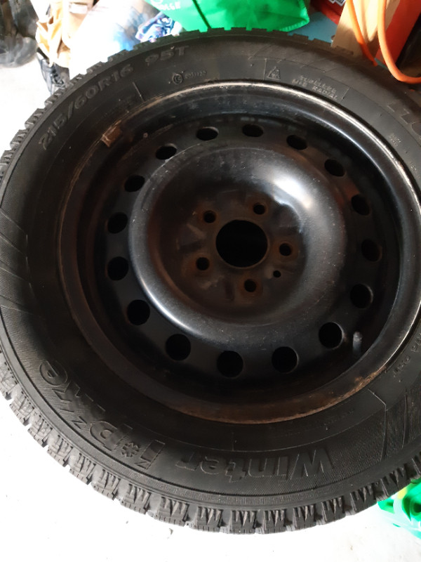 215/60R16 Hankook Snow Tires - with rims  **PRICE DROPS WEEKLY! in Tires & Rims in Markham / York Region - Image 3