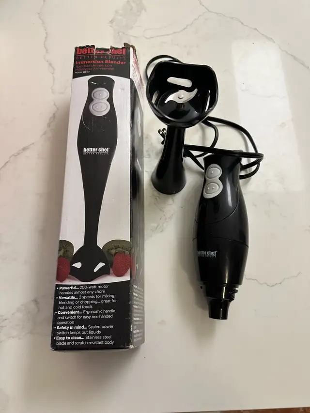 Better Chef Basic Immersion Hand Blender in Processors, Blenders & Juicers in Mississauga / Peel Region - Image 3