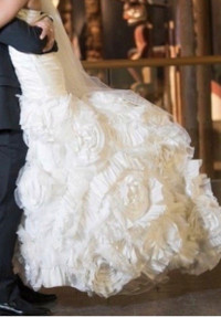 McCaffrey Haute Couture Designer Wedding Dress, Size 6