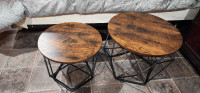 Brand new and just assembled, set of 2 coffee/end tables