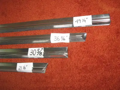 Front lower fender: Original Chrome, drivers side. It is 15 3/4" long. Have Sold the passenger side...