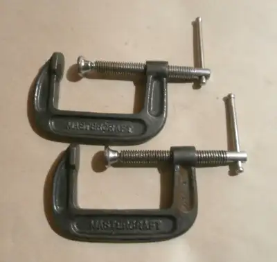 Lot of 2 Mastercraft 3" C-Clamps, View more