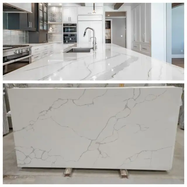 PORCELIAN QUARTZ SLABS FULL FABRICATION 5 X 10 MIKE 416-990-939063234833361411121
