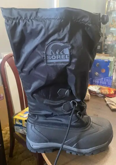 Sorel Snowlion Black Winter Boots - Women's Size 10, View more
