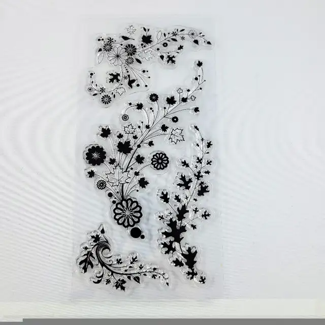 Fall Leaves Clear Stamps Inkadinkado Foliage Trails Flourish Pap in Hobbies & Crafts in Strathcona County - Image 3