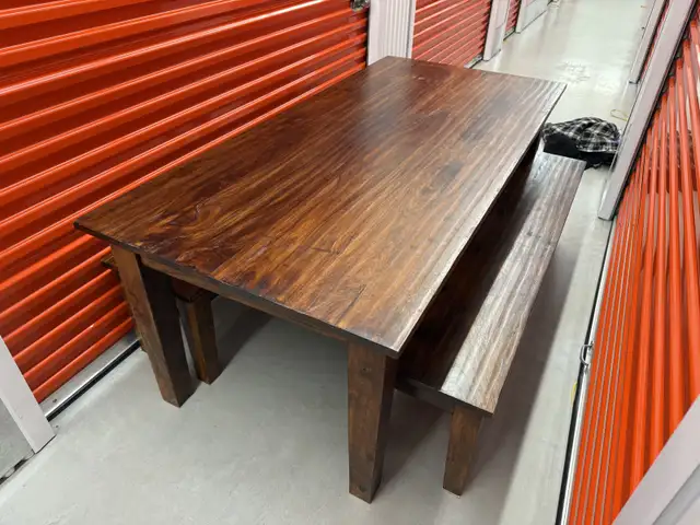 *Free Delivery* Solid Wood Dining Table + 2 Benches in Dining Tables & Sets in Dartmouth - Image 3