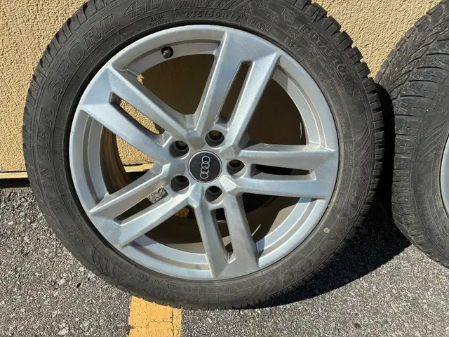 Audi rims 17inch with winter tires & winter mats in Tires & Rims in Ottawa - Image 4