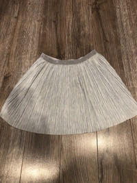 4T silver skirt with sparkly waistline