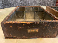 Antique wooden filing drawers
