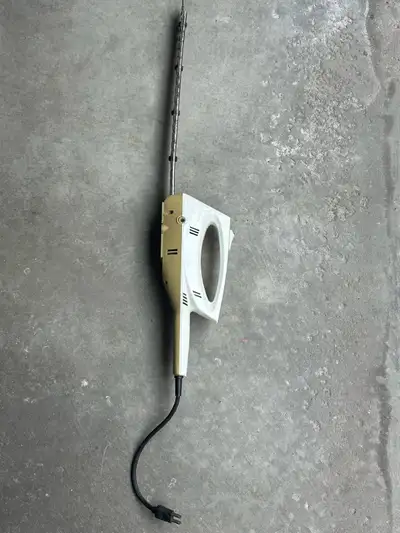 I'm selling an older hedge trimmer, a trusty tool for maintaining your hedges and shrubs. It's in us...