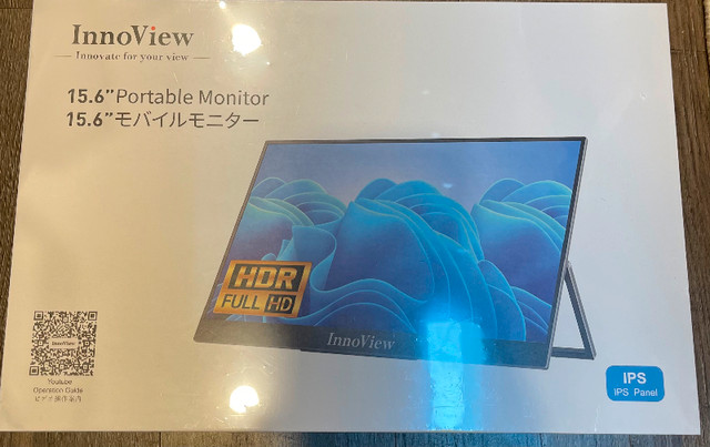 Portable Monitor for Laptop, InnoView 15.6 Inch FHD 1080P IPS in Monitors in Markham / York Region