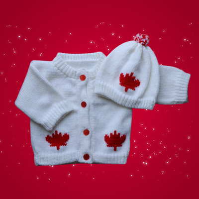 Canada Baby Sweater, Handmade NEW Knitted Baby Sweaters, Baby, View more