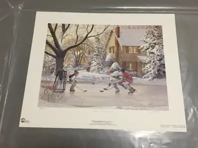 "Home ice advantage" Doug Laird Signed & Numbered Ltd Ed Litho, View more