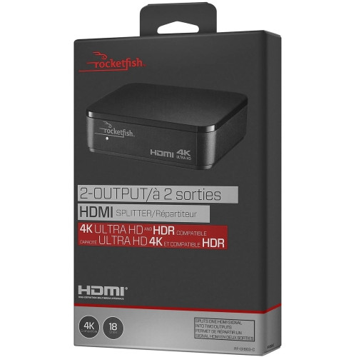 Open Box - Rocketfish RF-G1603 2-Output HDMI Splitter with 4K in General Electronics in Mississauga / Peel Region - Image 4