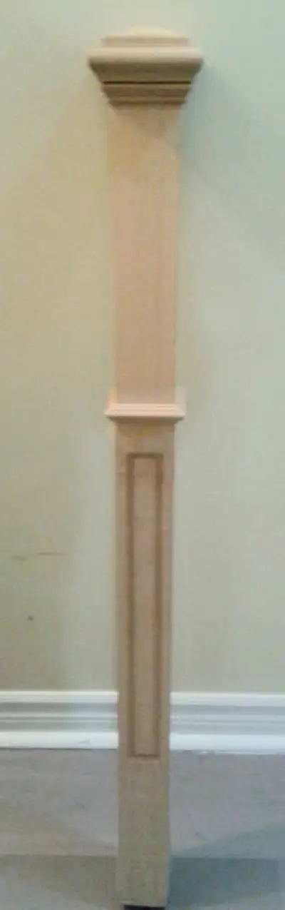 Colonial Oak Staircase Newel Post – 2.5" x 2.5" x 41.5", View more