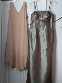 Two Formal Evening Dresses 