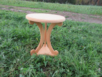 round side table pine
