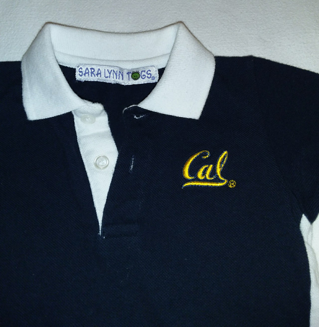 Sara Lynn Togs CAL Football Baby Boy 1pc Romper,Navy Blue,3-6 Mt in Clothing - 3-6 Months in Truro - Image 3
