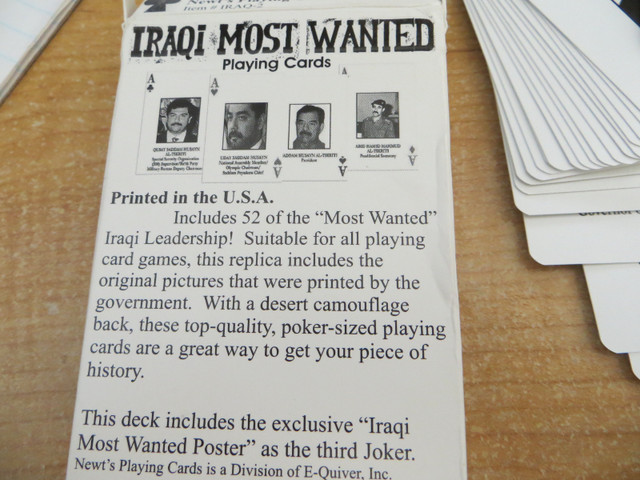 Iraqi Most Wanted deck of card in Arts & Collectibles in Trenton - Image 4