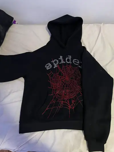 OG BLACK SP5DER RHINESTONE HOODIE LOOKING FOR A TRADE, View more
